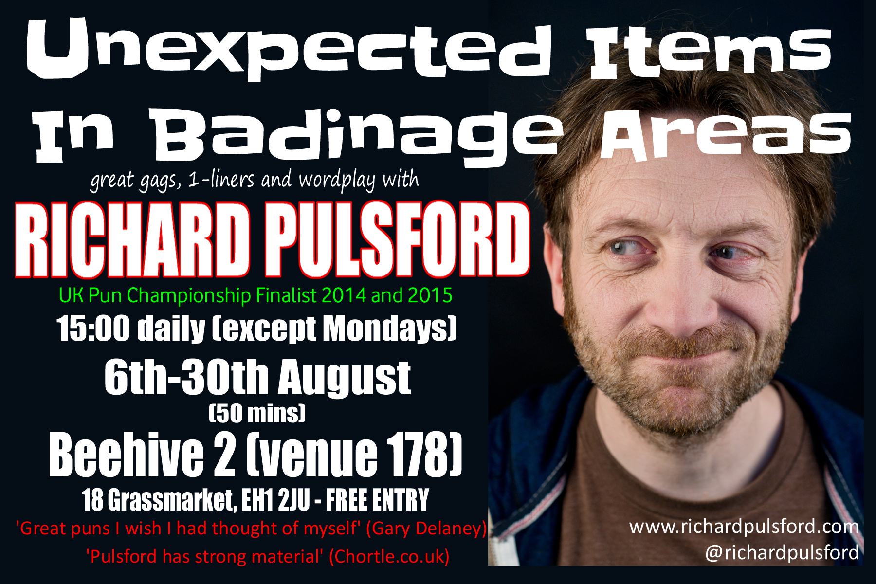 Edinburgh Fringe 2015 flyer